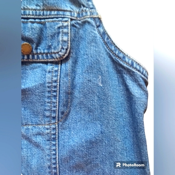 Liz Claiborne Jean Vest with snap buttons Medium Wash - Picture 2 of 3